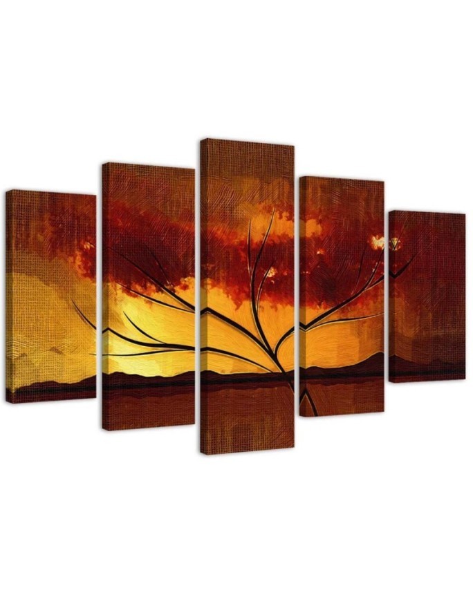 Leinwanddruck - Afrika-Baum | Feeby