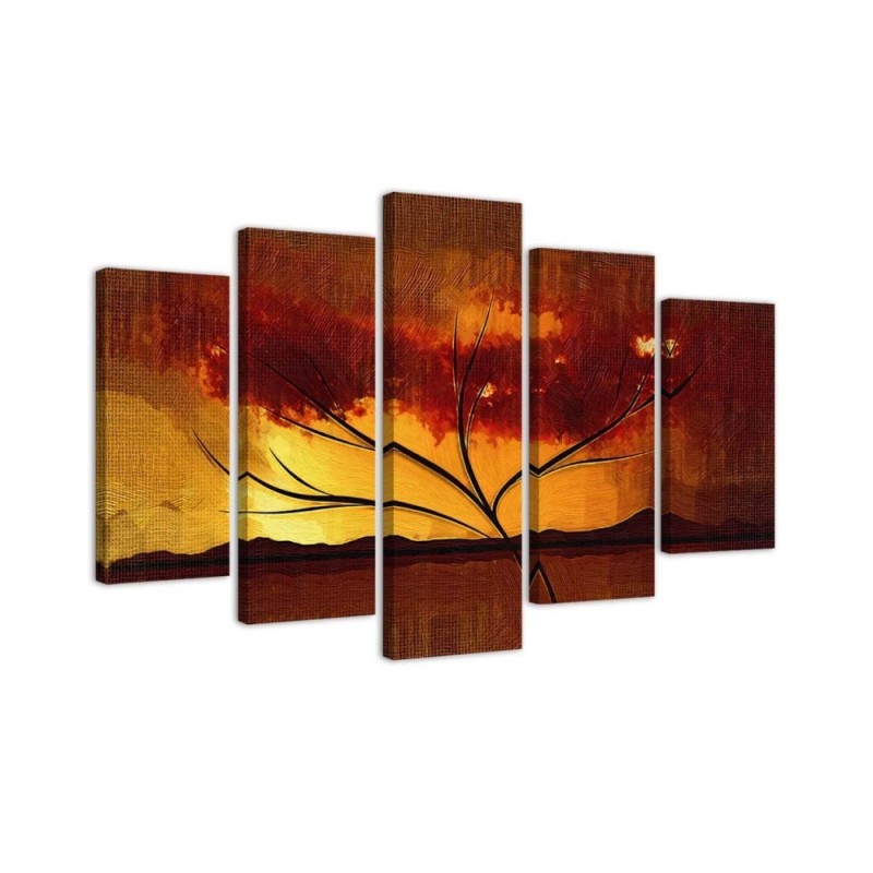 Leinwanddruck - Afrika-Baum | Feeby