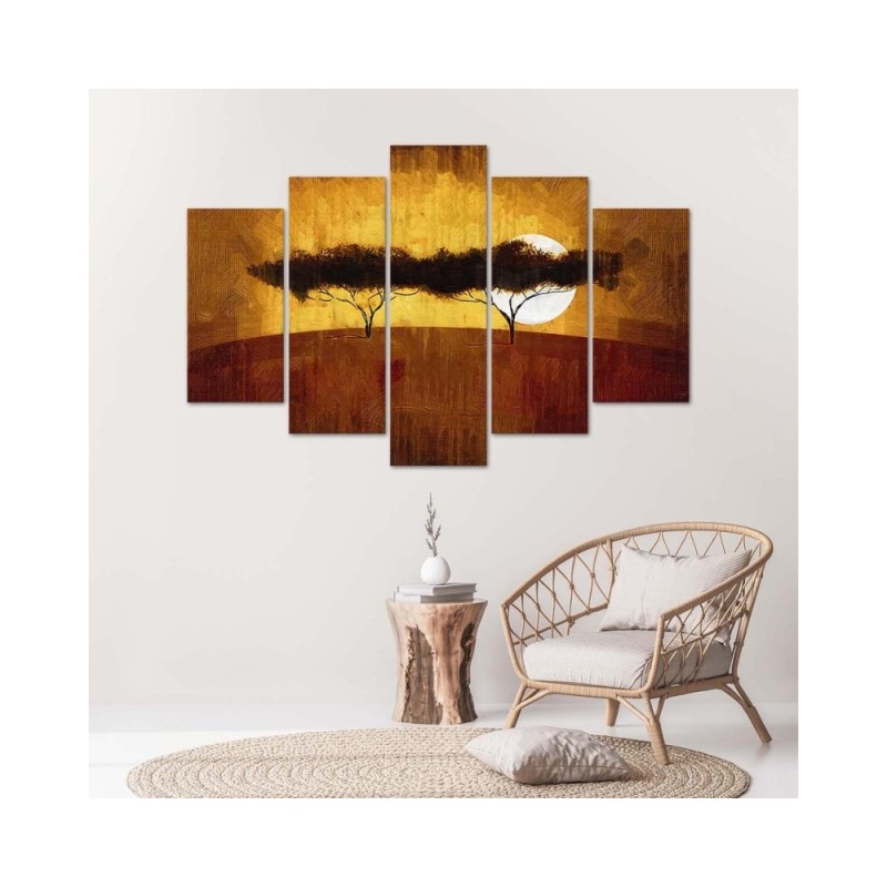 Bild auf Leinwand - Afrika-Landschaftsbäume | Feeby