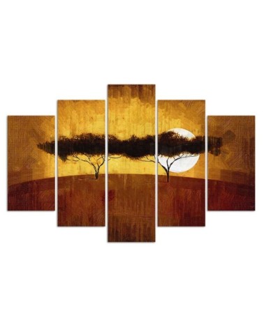 Bild auf Leinwand - Afrika-Landschaftsbäume | Feeby