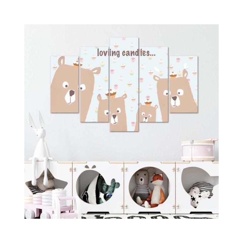 Modernes Wandbild - CHILDREN'S Teddybären | Feeby