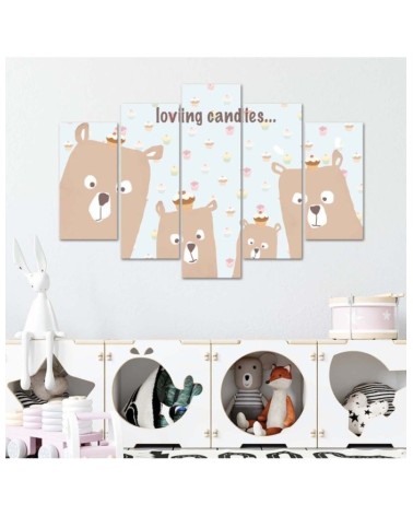 Modernes Wandbild - CHILDREN'S Teddybären | Feeby