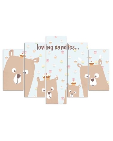 Modernes Wandbild - CHILDREN'S Teddybären | Feeby