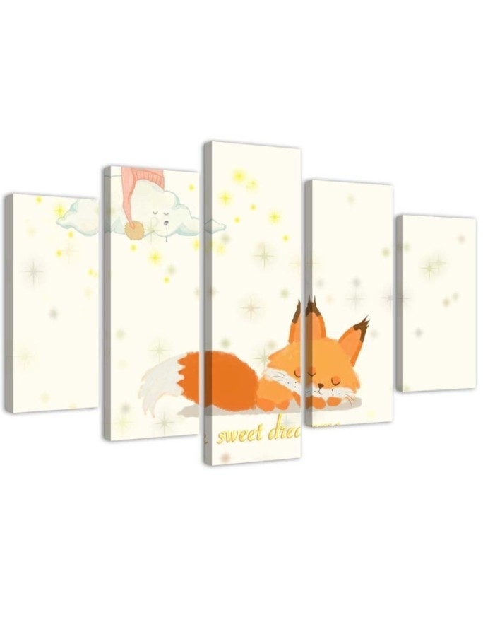 Little fox baby picture on Canvas for the wall | FEEBY