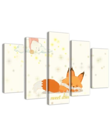 Little fox baby picture on Canvas for the wall | FEEBY