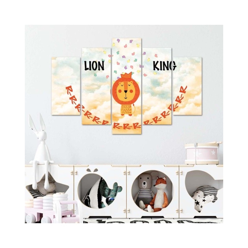 Leinwandbild - König der Löwen Afrika | Feeby