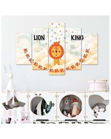 Leinwandbild - König der Löwen Afrika | Feeby