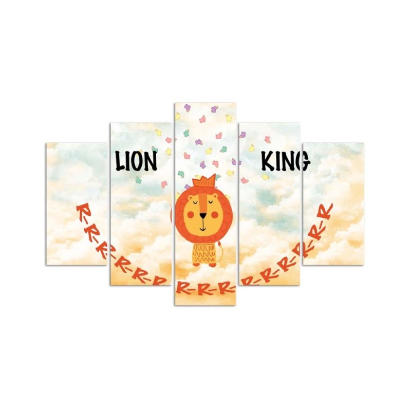Leinwandbild - König der Löwen Afrika | Feeby