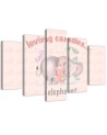 Obraz dziecięcy Słonik Loving candies elephant | FEEBY