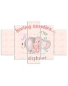 Obraz dziecięcy Słonik Loving candies elephant | FEEBY