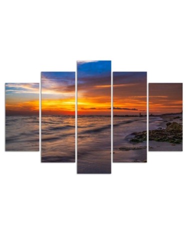 Leinwanddruck - Meer bei Sonnenuntergang | Feeby