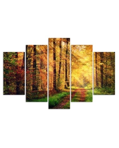 Leinwandbild modern - Wald Herbst | Feeby