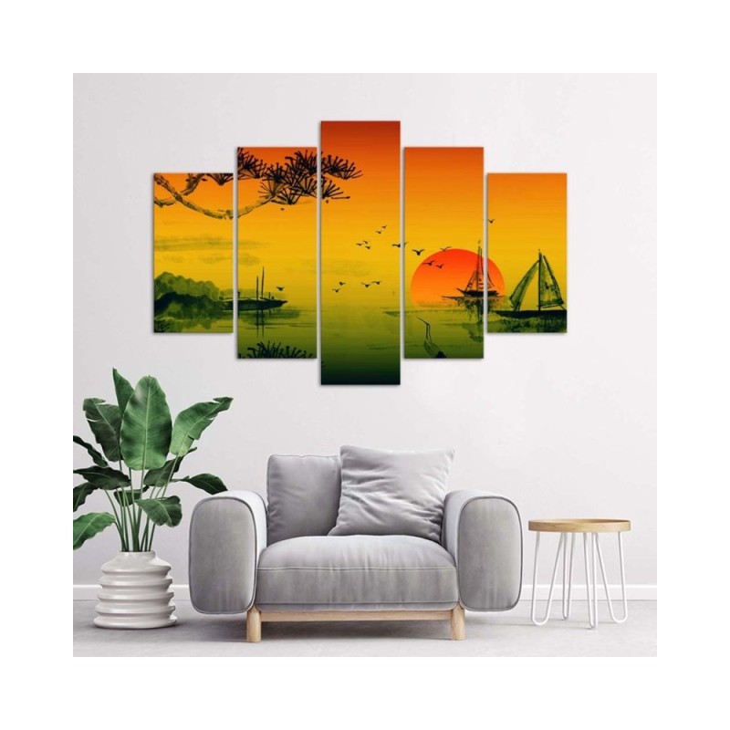 Leinwandbild - Japan Sonnenuntergang | Feeby