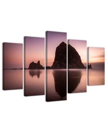 Decorative Canvas painting for wall Rock sea landscape | FEEBY