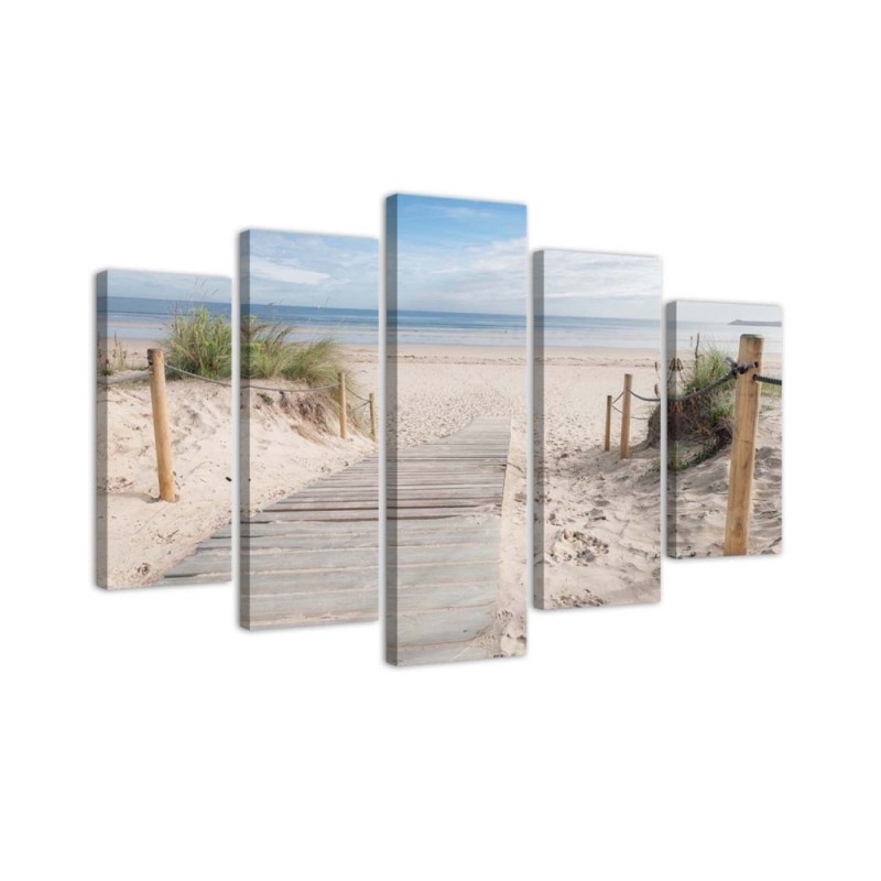 Modernes Wandbild - Strand Meer | Feeby