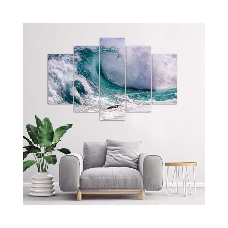 Bild auf Leinwand - Natur Welle Meer | Feeby