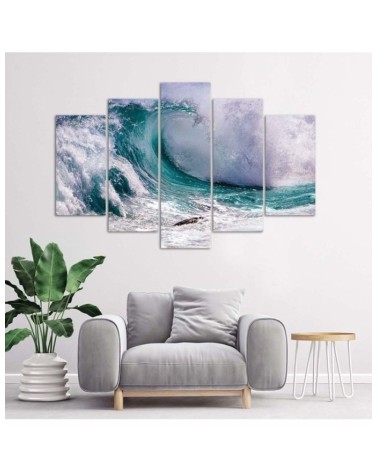 Bild auf Leinwand - Natur Welle Meer | Feeby
