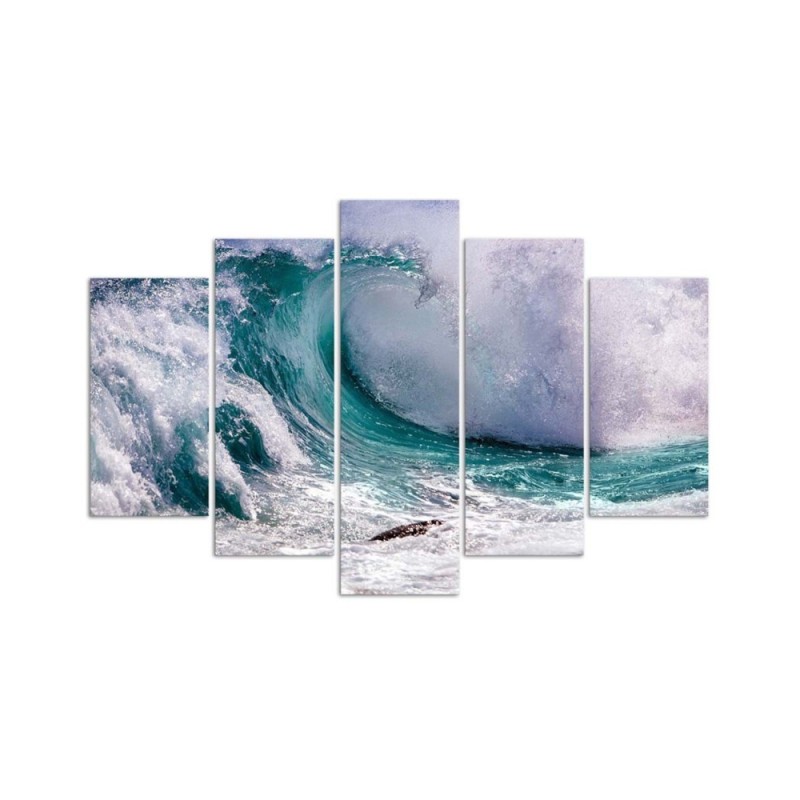 Bild auf Leinwand - Natur Welle Meer | Feeby