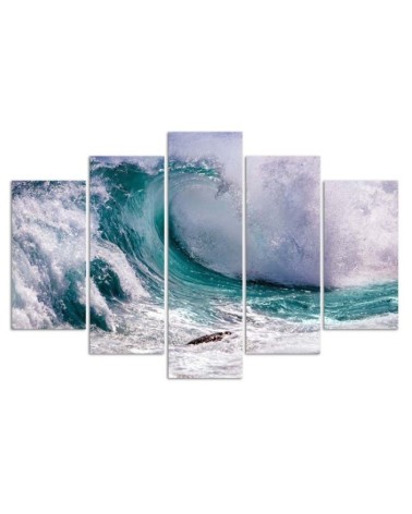 Bild auf Leinwand - Natur Welle Meer | Feeby