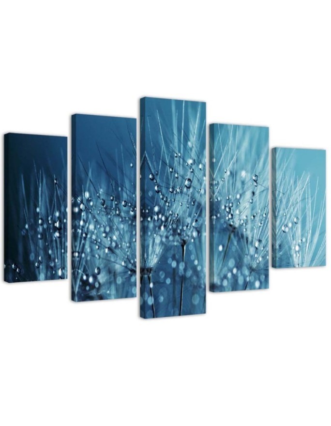 Leinwandbild - Blaue Gebläse | Feeby