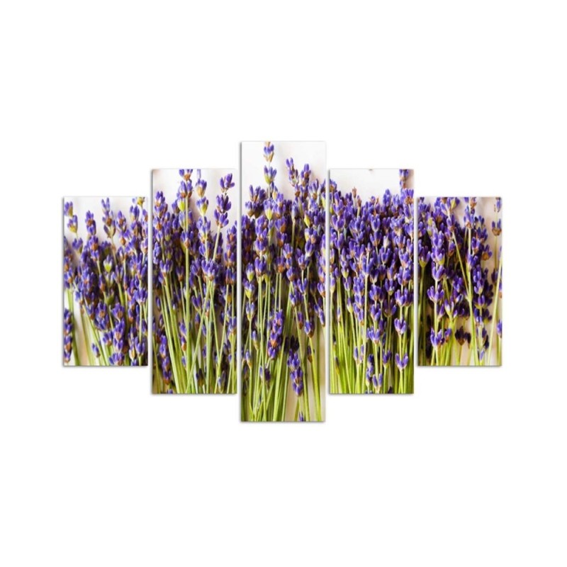 Wandbild für Wohnzimmer - Lavendelblüten Natur | Feeby