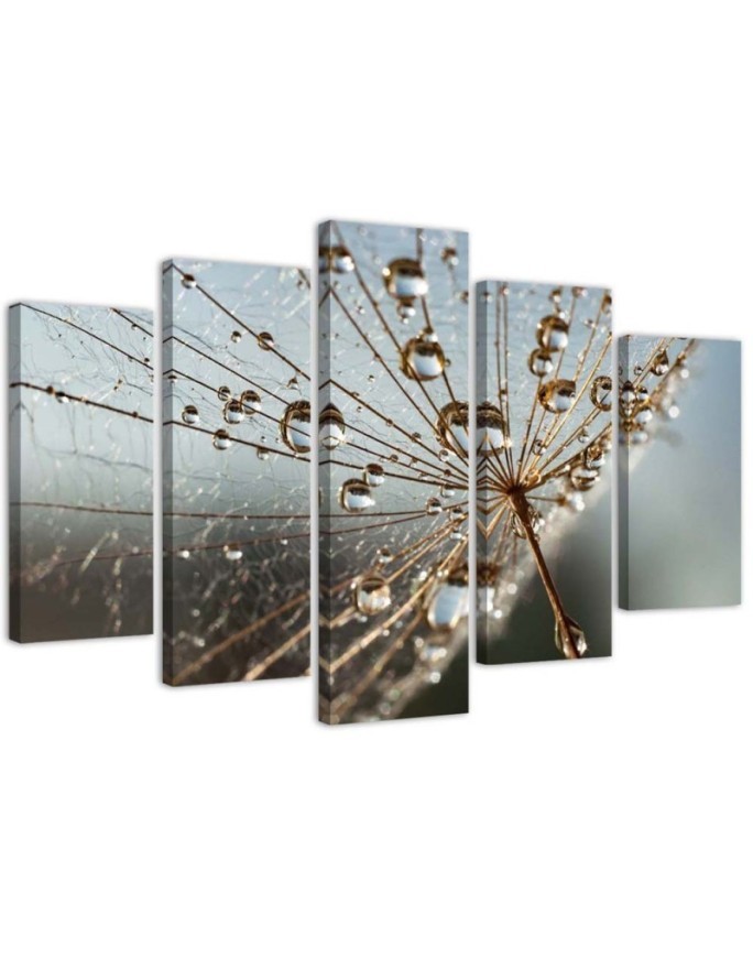 Modernes Wandbild - Gebläse Rose Grau | Feeby