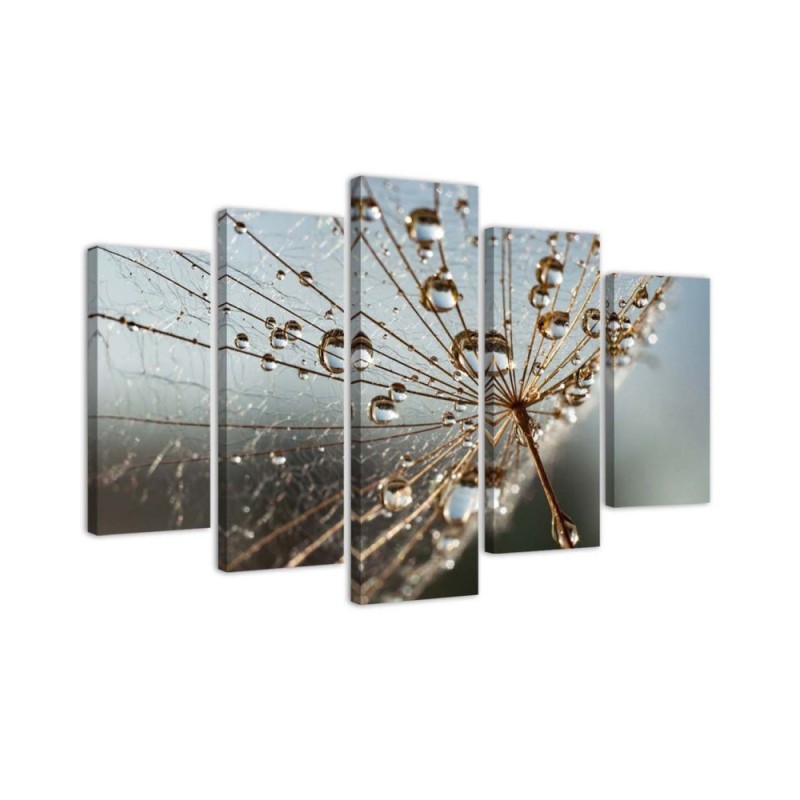 Modernes Wandbild - Gebläse Rose Grau | Feeby