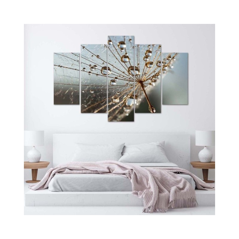 Modernes Wandbild - Gebläse Rose Grau | Feeby
