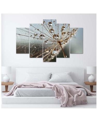 Modernes Wandbild - Gebläse Rose Grau | Feeby