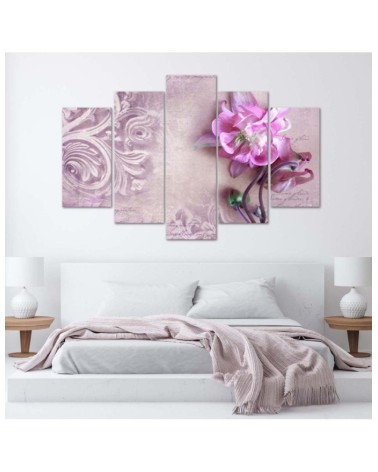 Leinwanddruck - Rosa Blume Abstraktion | Feeby