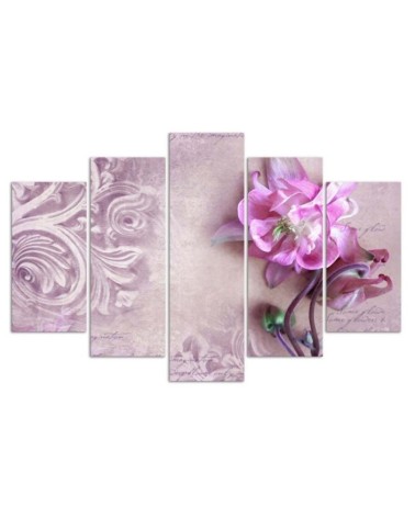 Leinwanddruck - Rosa Blume Abstraktion | Feeby