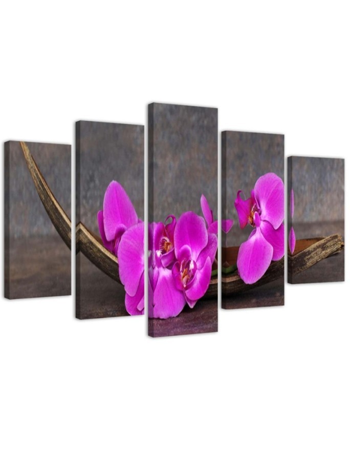 Leinwandbild - Orchidee Blume Zen Spa | Feeby