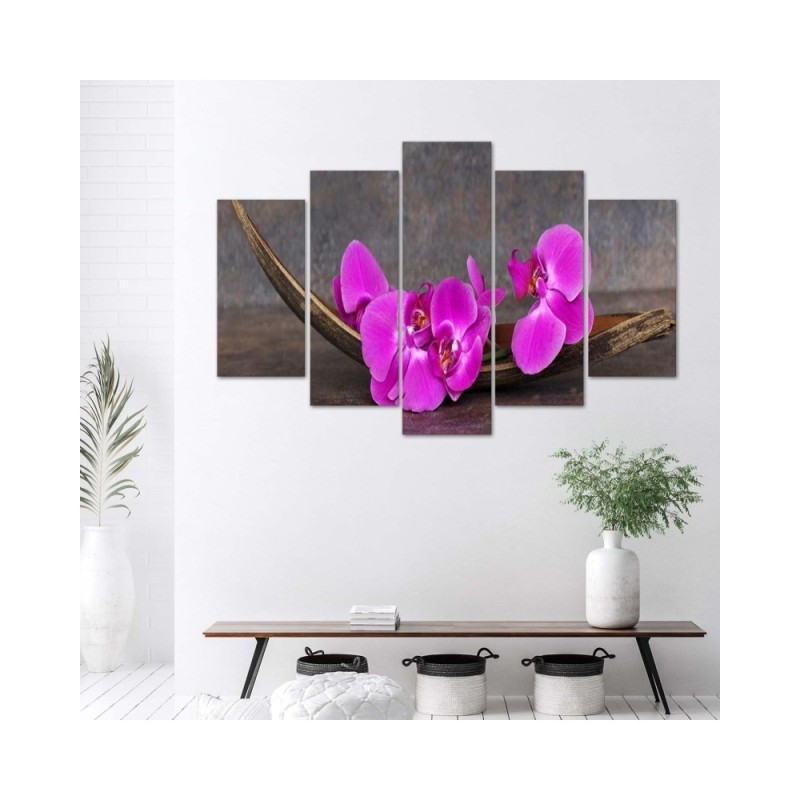 Leinwandbild - Orchidee Blume Zen Spa | Feeby