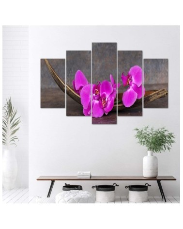 Leinwandbild - Orchidee Blume Zen Spa | Feeby