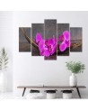 Canvas print for living room spa Purple orchids | FEEBY