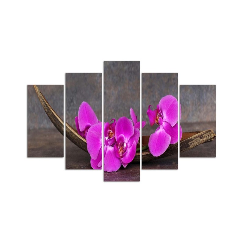 Leinwandbild - Orchidee Blume Zen Spa | Feeby