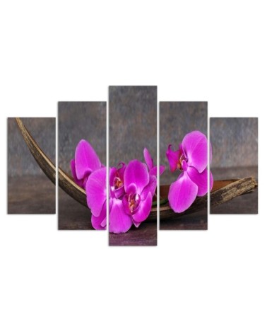 Leinwandbild - Orchidee Blume Zen Spa | Feeby