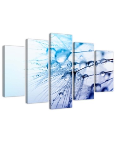 Canvas print Turquoise Dandelion for living room | FEEBY