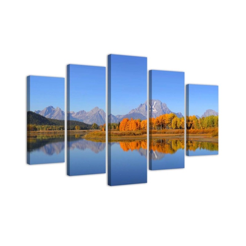 Leinwandbild - Landschaft See Natur | Feeby