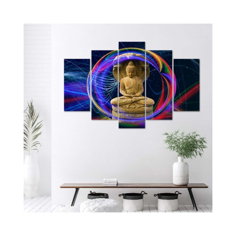 Leinwandbild - Buddha Bunter Orient | Feeby