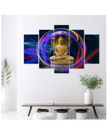 Leinwandbild - Buddha Bunter Orient | Feeby