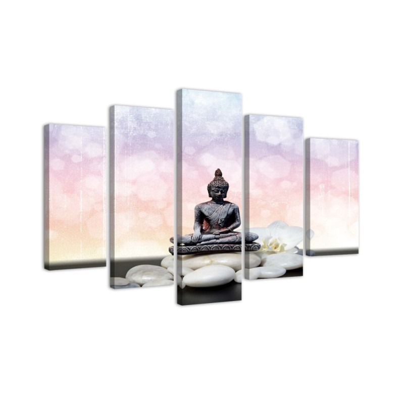 Leinwandbild - Zen Buddha Steine | Feeby