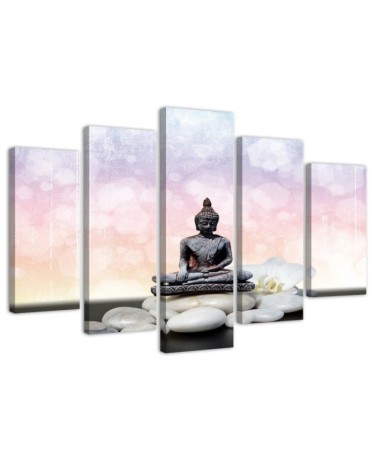 Buddha on pink background for bedroom, beauty salon | FEEBY