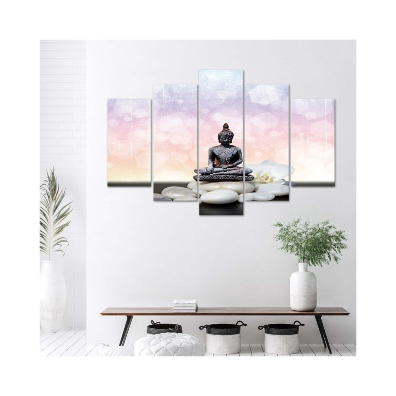 Leinwandbild - Zen Buddha Steine | Feeby