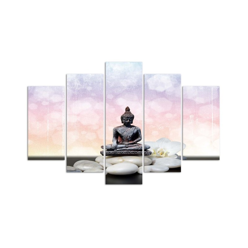 Leinwandbild - Zen Buddha Steine | Feeby