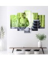 Budda i kamienie zen obrazy do salonu na ścianę | FEEBY
