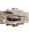 Canvas print for wall room Stone zen flowers | FEEBY
