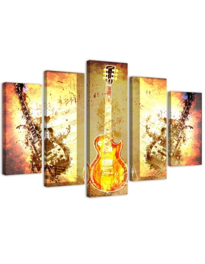 Leinwandbild modern - Gitarrenmusik | Feeby