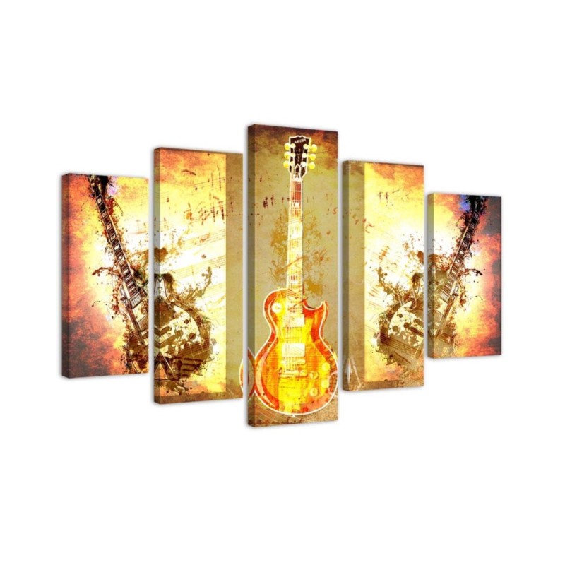 Leinwandbild modern - Gitarrenmusik | Feeby
