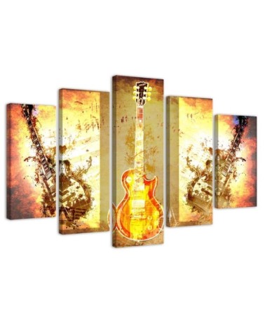 Canvas print Guitar for youth room for wall | FEEBY
